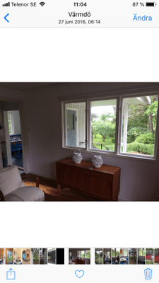 Vardagsrum i vita stugan