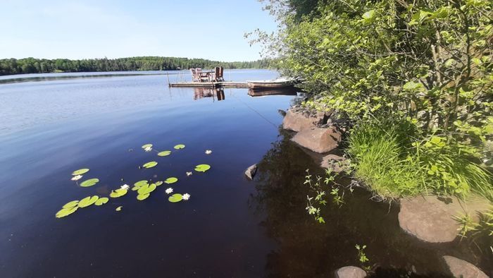 Mysig stuga i skogen - sjötomt egen brygga + båt - Bild 16
