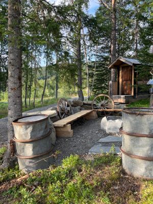 Uteplats med grillmöjligheter