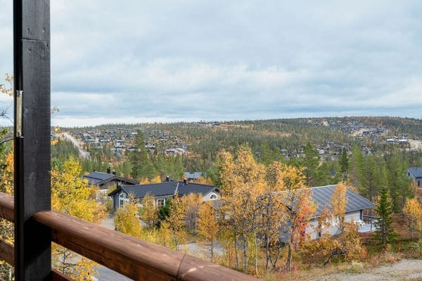 Vy från balkongen.