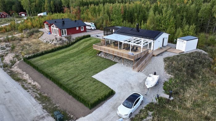 Modern Stuga med sjöutsikt, spa anläggning - Bild 11