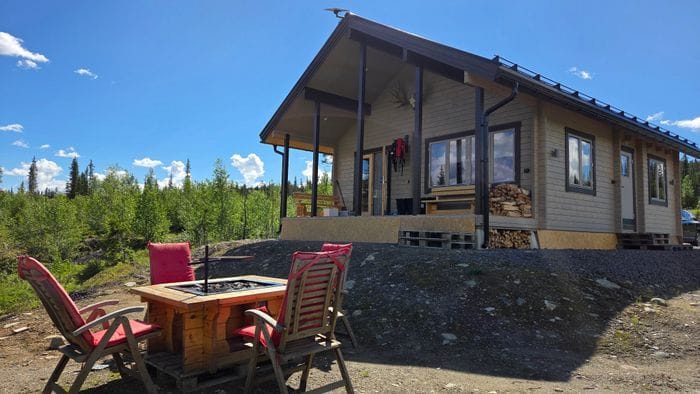 Nybyggd timrat stuga i Juktådalen - Bild 17