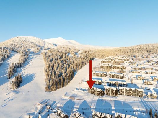 Knäpp på dig skidorna utanför dörren och glid ner i backen