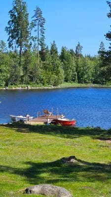 Brygga med badstege