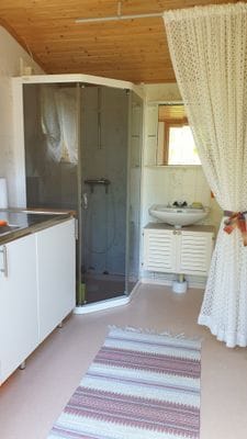Mysig liten gäststuga på stor tomt - Bild 7
