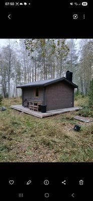 Nybyggd stuga med vedeldad bastu nära Hudiksvall - Bild 7