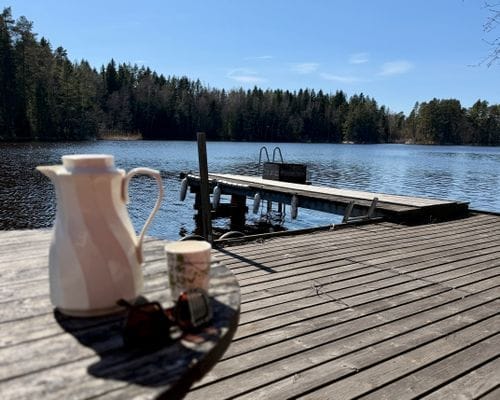 Hus med sjötomt, brygga & vedeldad bastu - Bild 45