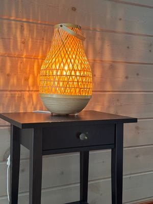 Gästhus 1: Detalj i vardagsrum