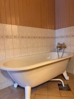 Gästhus 1: Badkar i badrummet