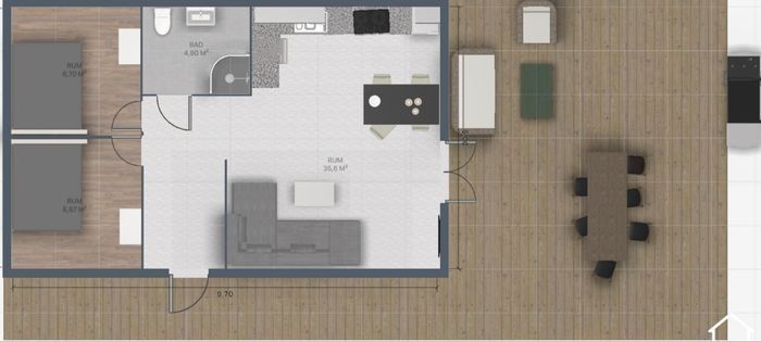 Gäststugan, klicka på bilden för full skala.