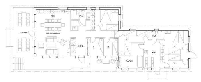 17 bäddar, modernt hus i Bokenäs, västkusten - Bild 7