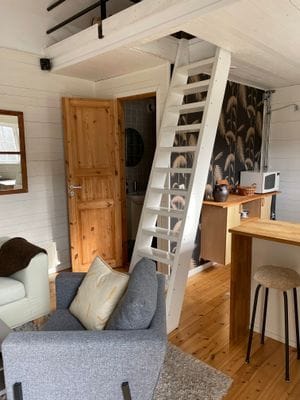 Trappstege till sovloft