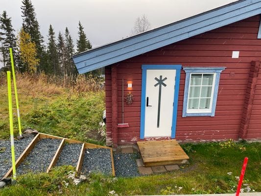 Mysig fjällstuga med utsikt i Stora Blåsjön - Bild 24