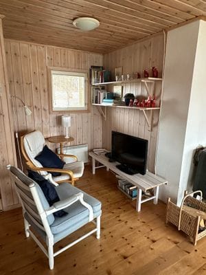 Typical Swedish cottage with stuga overlook a lake - Bild 23