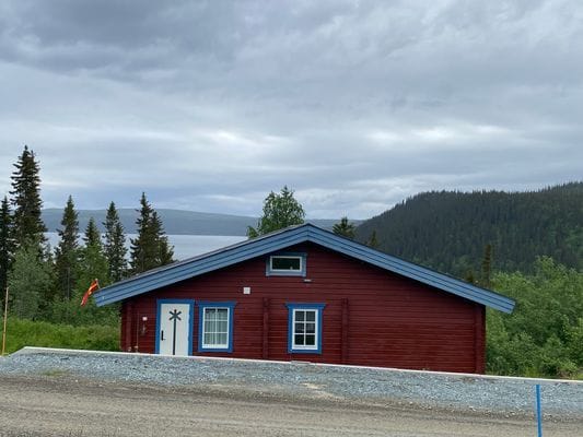 Mysig fjällstuga med utsikt i Stora Blåsjön - Bild 2