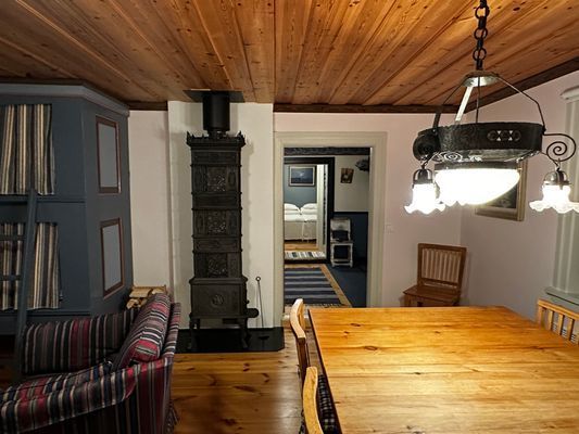 Vardsgsrummet (hallen och sovrummet längst bort)