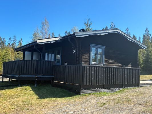 Fin stuga högst upp i Gillersklack stugby