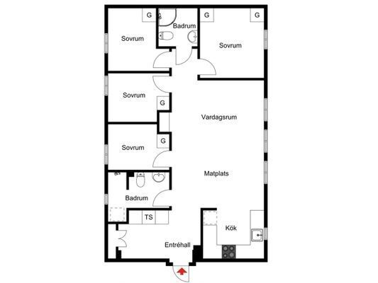 Sälen, Hundfjället, ski in-ski out, 4 sovrum - Bild 20