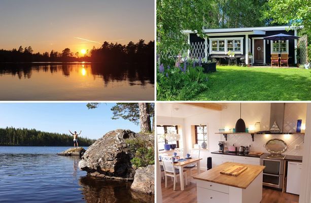 Nya Björklunda, kanot, båt, fiske, bastu,368 sjöar