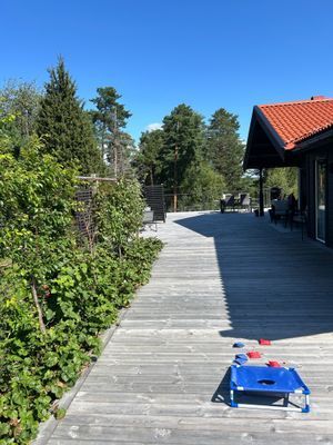 Trädäck med odling