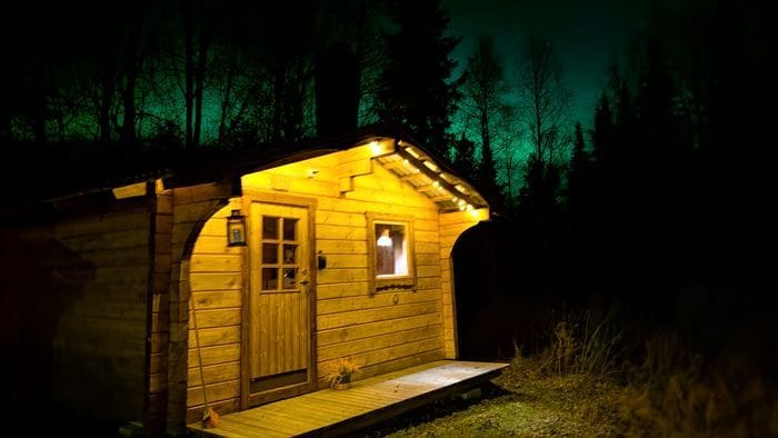 Mysig stuga Lapland Snow Fox med vedkamin