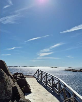 Strandpromenaden/Västerhavspromenaden nära huset