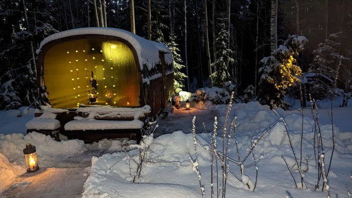 Stuga med tillgång till bastustuga & växthus - Bild 14