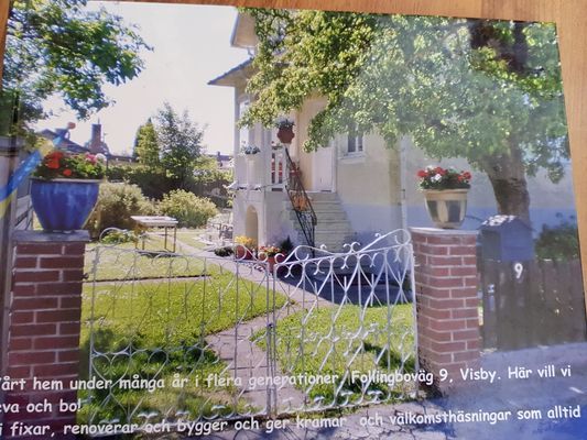 Visby C Öster. VILLA-LÄGENHET på stor tomt