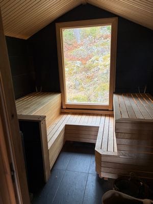 Stockholms skärgård, brygga, bastu och bilväg - Bild 29