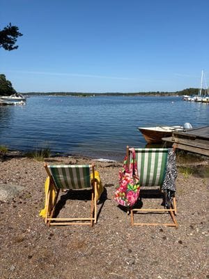 Stockholms skärgård, brygga, bastu och bilväg - Bild 33