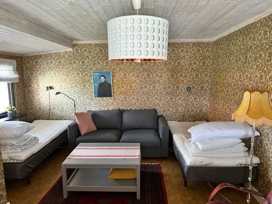 Lägenhet höger vån 2: Sängar, bäddsoffa