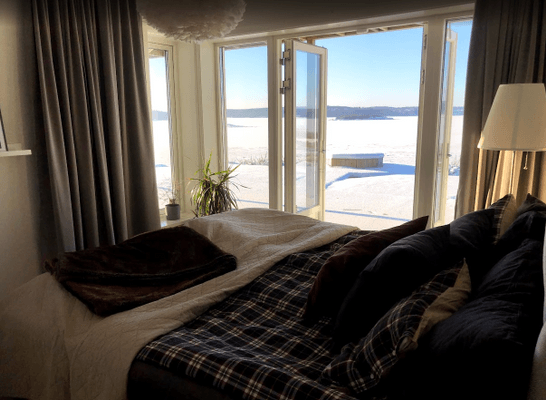 Sleeping room 1, winter time