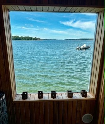 Utsikten från bastun - Torsbyfjärden