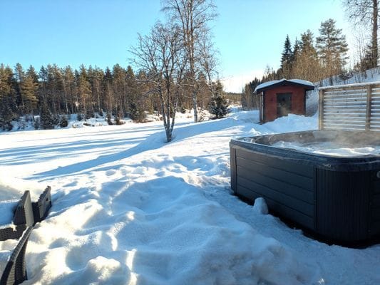 Spa med utsikt över älven