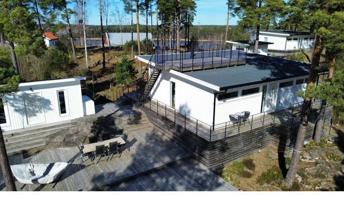 Modern Lyxig Stuga i mellersta skärgård - Bild 16