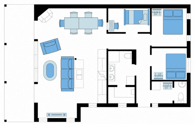 90 m² Ski-in/out i Åre Björnen. Bastu, Öppen spis - Bild 2