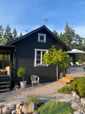 Stuga på Rådmansö med ny vedeldad bastu - Bild 13