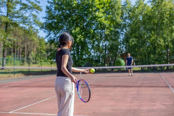 Tennisbana att låna