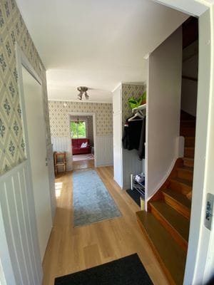 Hall med skrivbord