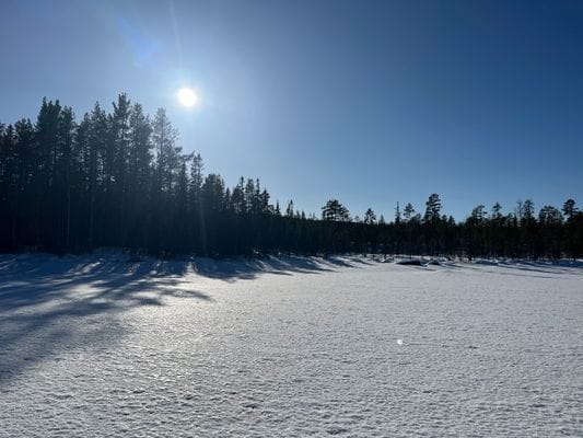 Rejäl off‑grid timmerstuga vackert belägen vid sjö - Bild 21