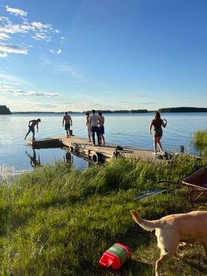 Mysigt hus vid Siljan – nära Gesundaberget