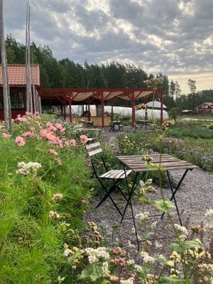 Uteserveringen vid restaurangen