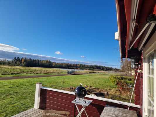 Direkt vy mot flygfältet