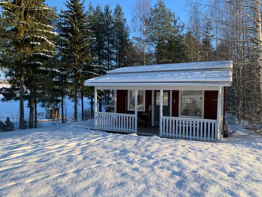 Stugan och vedeldad bastun