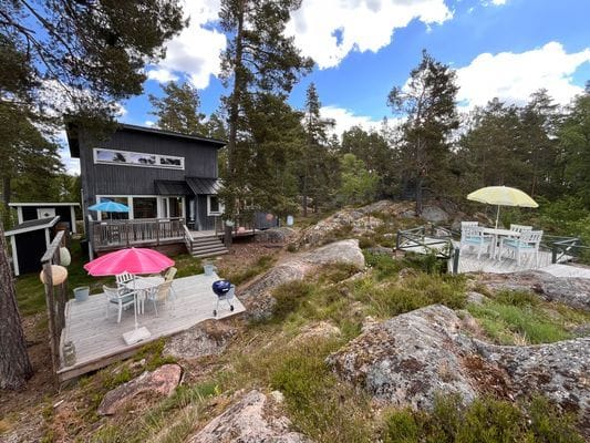 Alla tre däck från berget