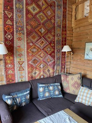 Retro fjällstuga Storhogna – bastu, braskamin - Bild 26