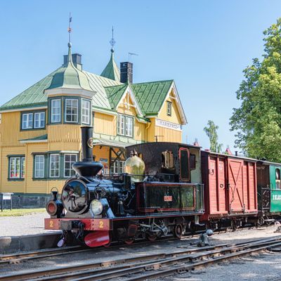 Ånglok i Mariefred - kul för både barn och vuxna=)