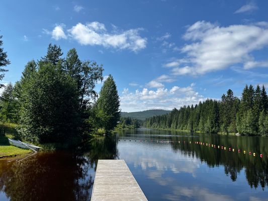 Älven vid Äråbadet.