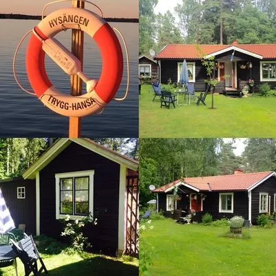 Mysig stuga på Yxlan i Roslagens skärgård